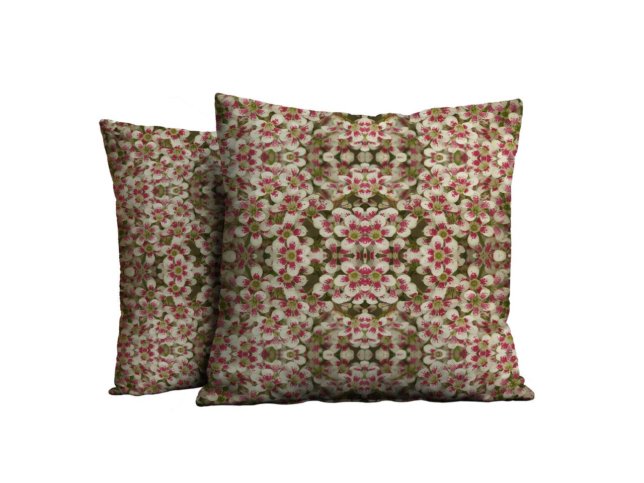 Abstract floral velvet fabric, bold pink floral textile. Neutral designer fabric, contemporary luxury material for home decor. Curtaining - image 2
