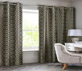 Abstract flower linen fabric, subtle floral textile. Neutral designer fabric, contemporary luxury material for home decor. Curtaining - image 2
