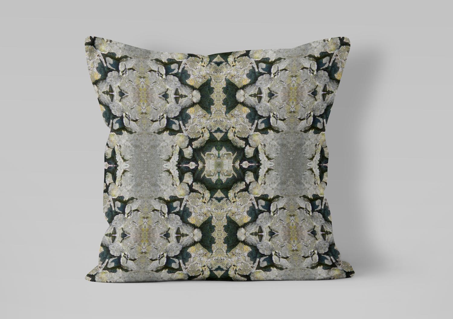 Abstract flower linen fabric, subtle floral textile. Neutral designer fabric, contemporary luxury material for home decor. Curtaining - image 4