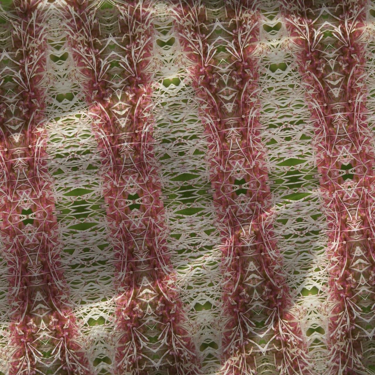 Abstract flower velvet fabric, blush pink floral textile. Neutral designer fabric, contemporary luxury material for home decor. Curtaining - image 2