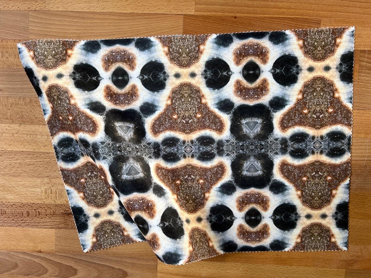 Abstract stone velvet fabric, bold brown stone textile. Neutral designer fabric, contemporary luxury material for home decor. Curtaining - image 3