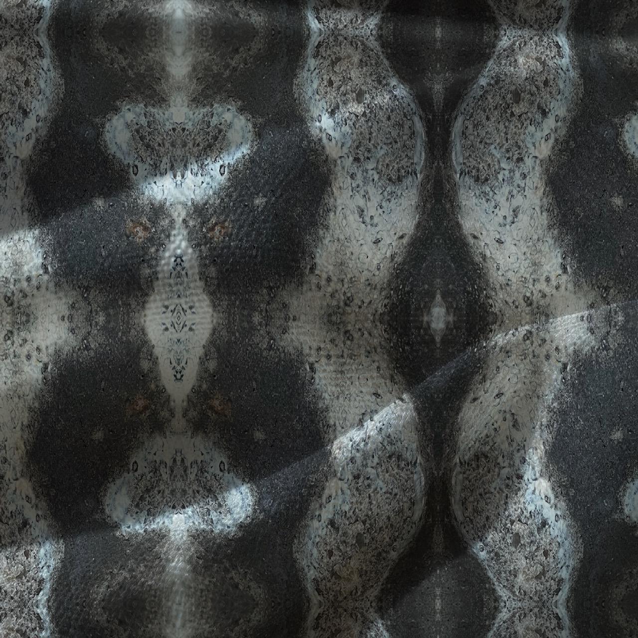 Abstract stone velvet fabric, bold grey stone textile. Neutral designer fabric, contemporary luxury material for home decor. Curtaining - image 3
