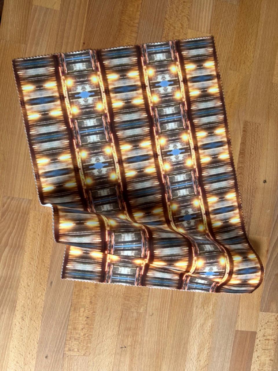 Abstract water velvet fabric, bold gold water textile. Neutral designer fabric, contemporary luxury material for home decor. Curtaining - image 3