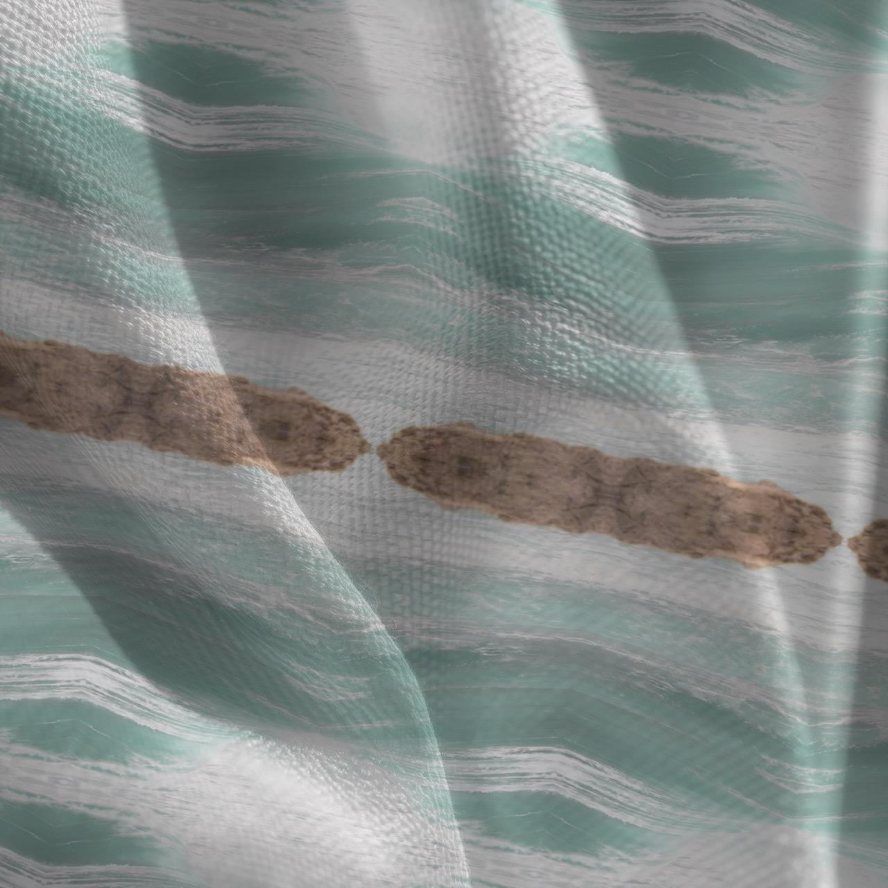 Abstract water velvet fabric, subtle blue water textile. Neutral designer fabric, contemporary luxury material for home decor. Curtaining - image 3