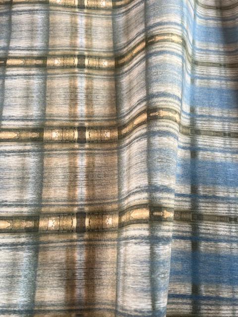 Abstract water velvet fabric, subtle brown water textile. Neutral designer fabric, contemporary luxury material for home decor. Curtaining - image 5