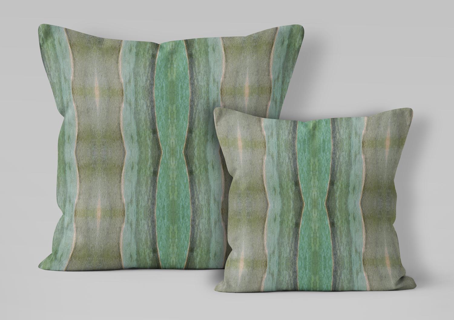 Abstract water velvet fabric, subtle green textile. Neutral designer fabric, contemporary luxury material for home decor. Curtaining - image 4